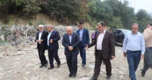 بازدید میدانی استاندار مازندران از محل دپوی زباله شهرستان چالوس؛  یونسی رستمی: ساماندهی پسماند استان با رویکرد علمی در اولویت قرار دارد و به جد دنبال می شود